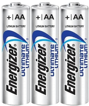 Energizer Ultimate Lithium AA Size Batteries - 3 Pack